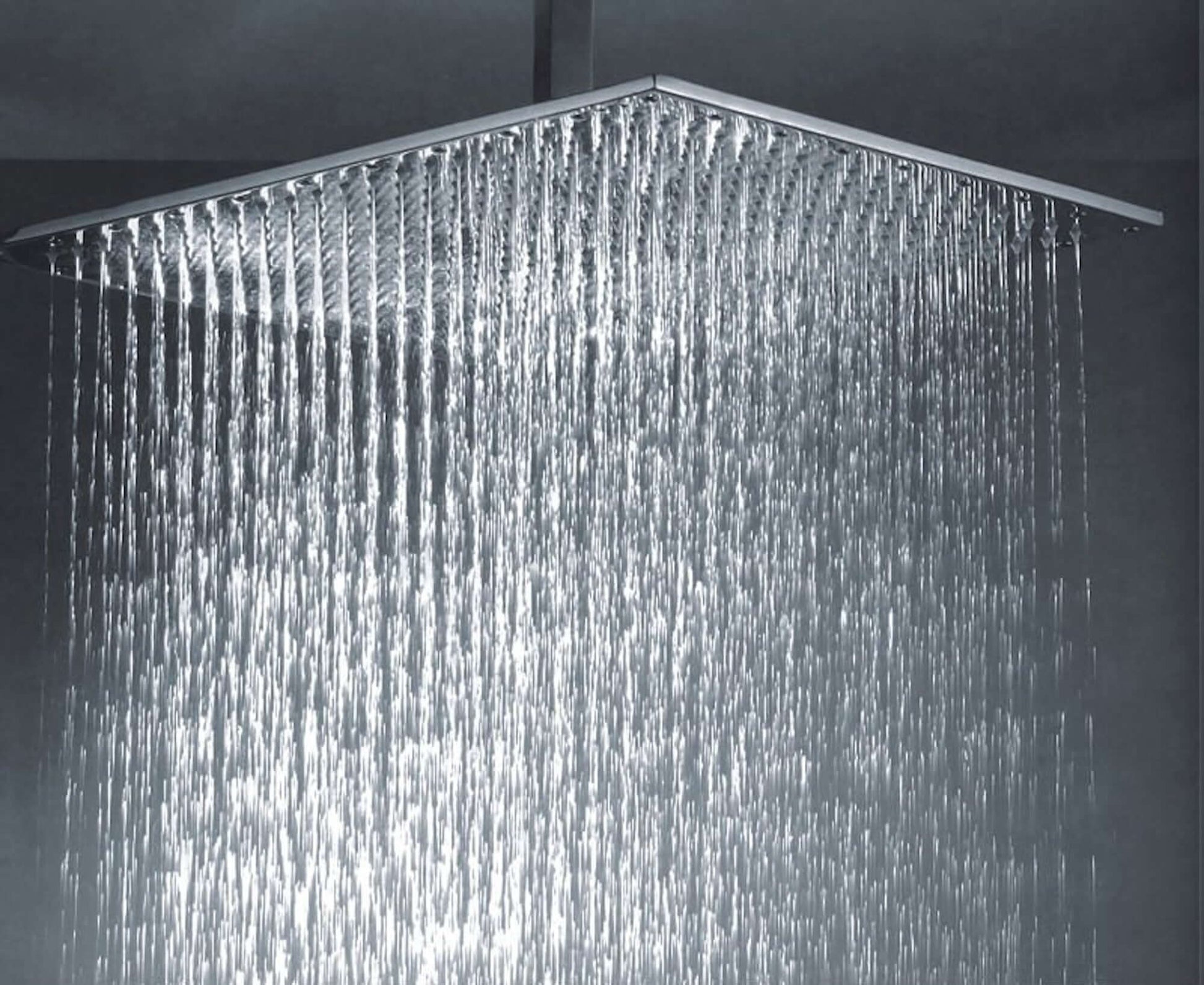 Buy Milan Square Thermostatic Concealed Shower Set with Body Jets, Ceiling Overhead Shower, Handset Kit - Chrome Online UK | HOUSE OF ENKI