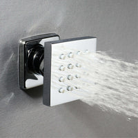 Buy Milan Square Thermostatic Concealed Shower Set with Body Jets, Ceiling Overhead Shower, Handset Kit - Chrome Online UK | HOUSE OF ENKI