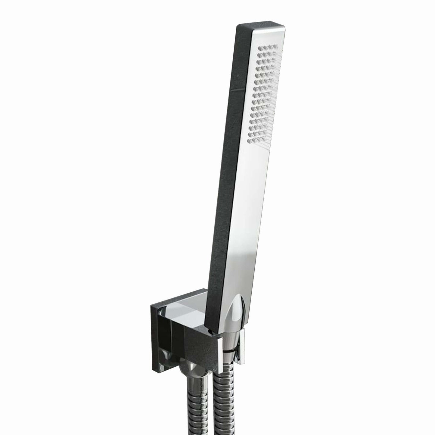 Buy Milan Square Thermostatic Concealed Shower Set with Body Jets, Ceiling Overhead Shower, Handset Kit - Chrome Online UK | HOUSE OF ENKI