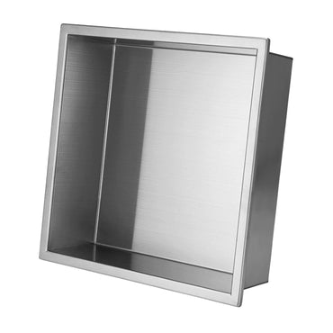 Buy Shower Niche 300 x 300 - Brushed Steel Online UK | HOUSE OF ENKI