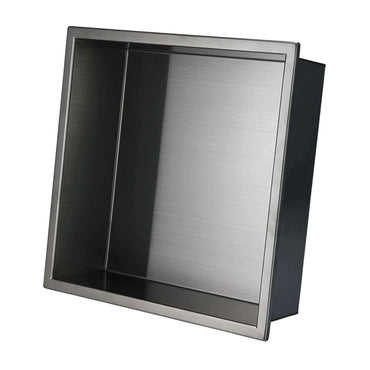 Buy Shower Niche 300 x 300 - Gunmetal Grey Online UK | HOUSE OF ENKI