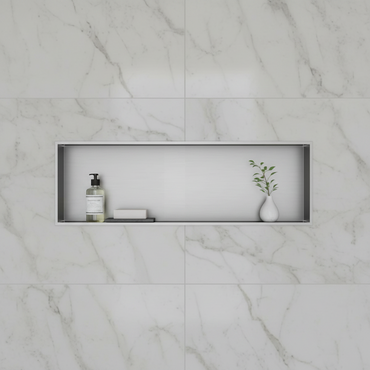 Shower Niche 900 x 300 - Brushed Steel