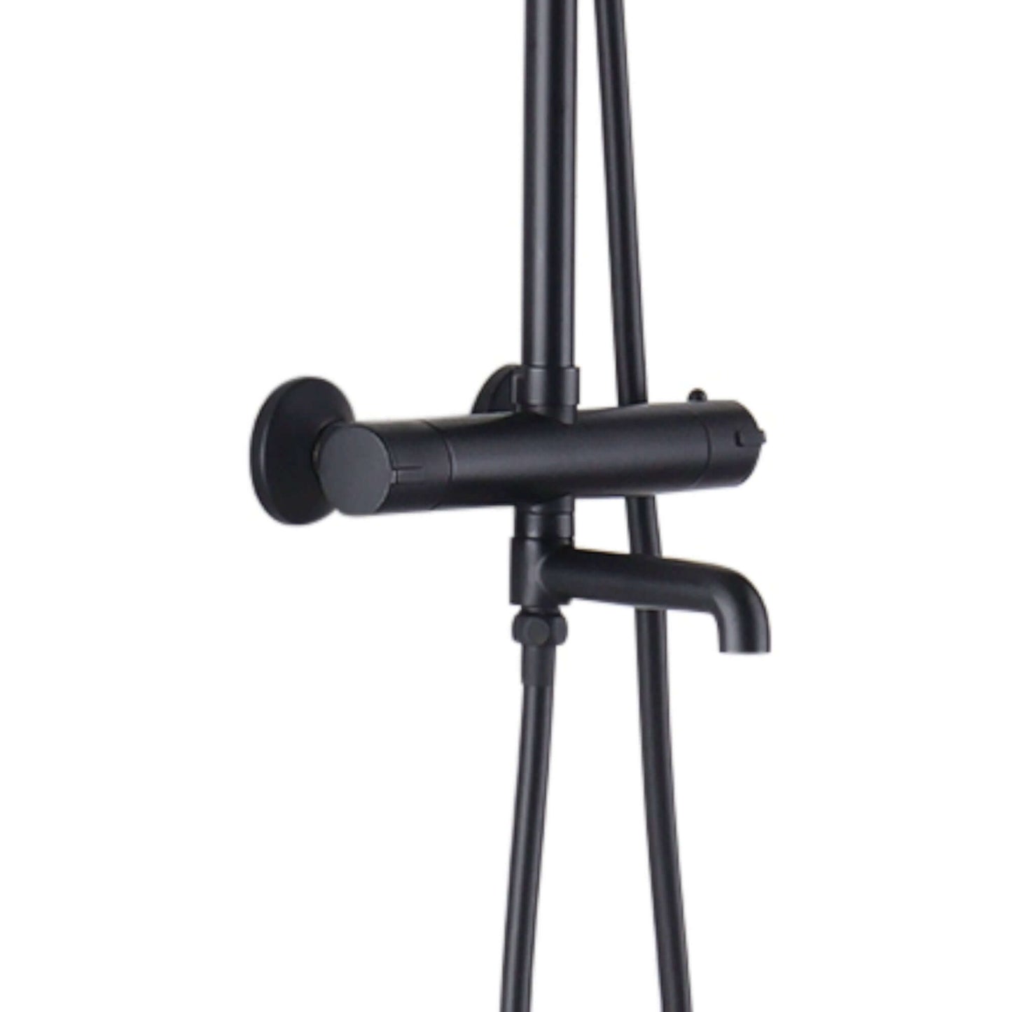 Buy Dune contemporary 3 outlet thermostatic bar shower mixer valve - matt black Online UK | HOUSE OF ENKI