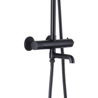Buy Dune contemporary 3 outlet thermostatic bar shower mixer valve - matt black Online UK | HOUSE OF ENKI