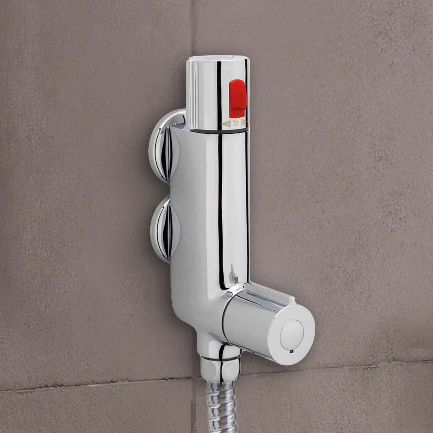 Buy Haven vertical thermostatic bar shower mixer valve with 45mm fixing centres - chrome Online UK | HOUSE OF ENKI