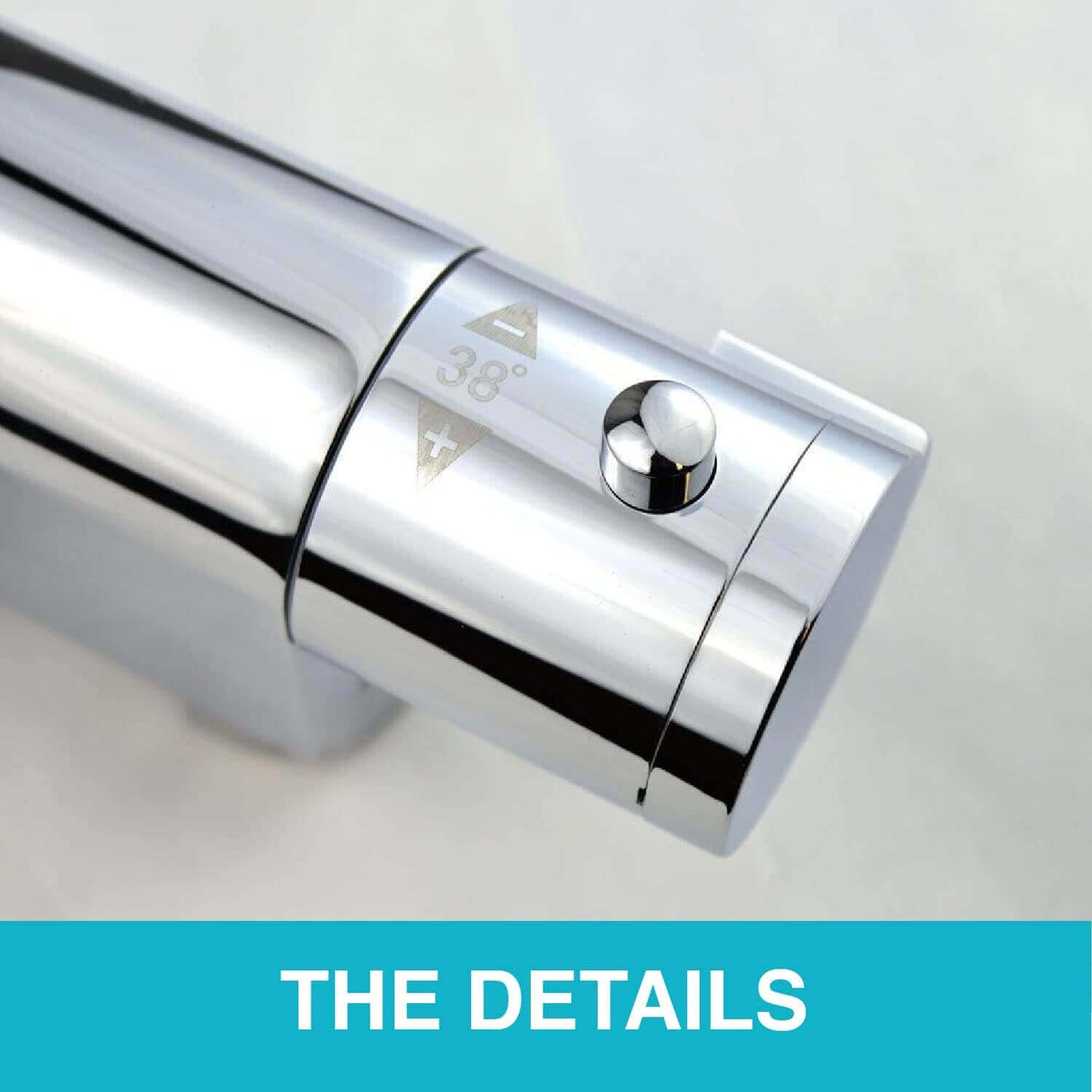 Buy Vero mini vertical thermostatic shower bar mixer valve - chrome Online UK | HOUSE OF ENKI