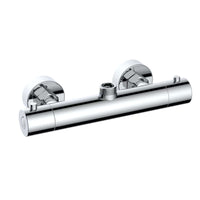Buy Dune thermostatic bar shower mixer valve top outlet 1/2" or 3/4" outlet (with adaptor) contemporary - chrome Online UK | HOUSE OF ENKI