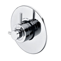 Azure modern concealed thermostatic concentric shower valve - chrome