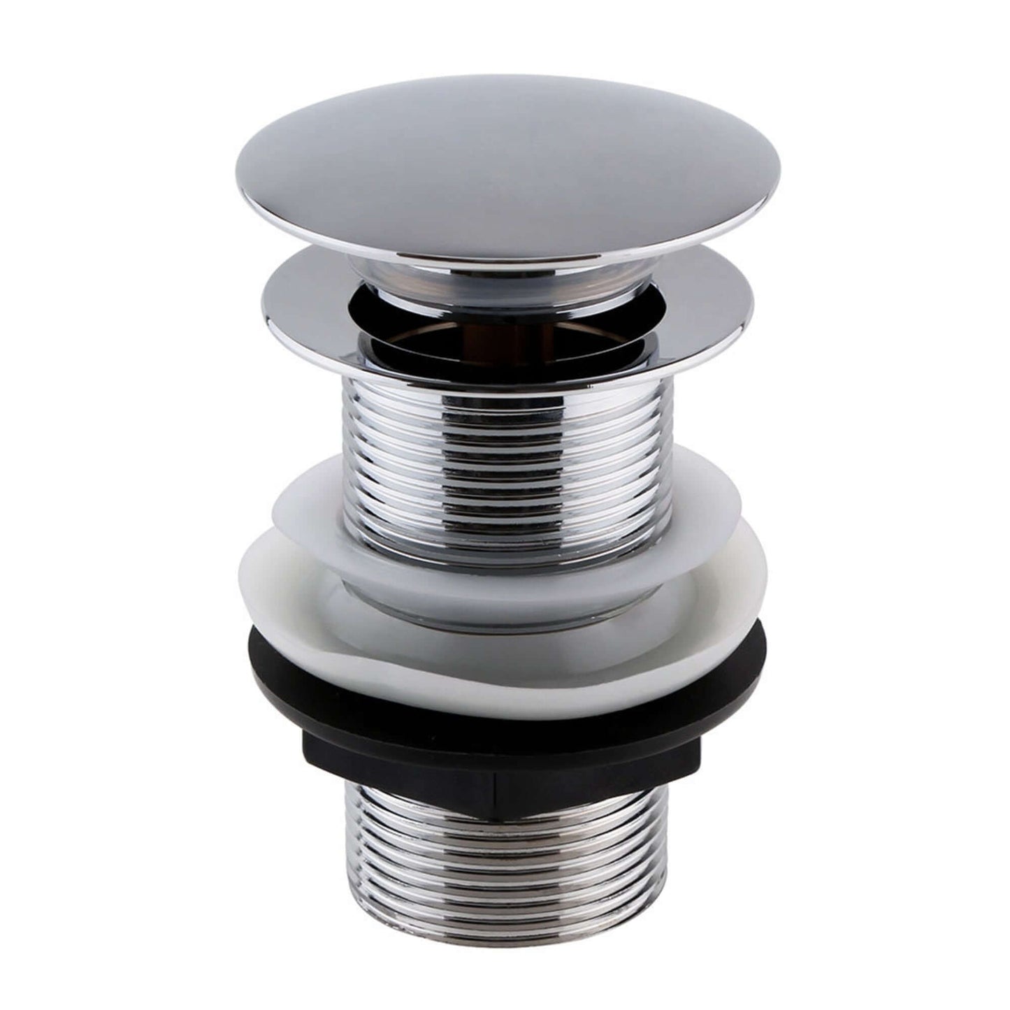 Buy Pop up basin waste round un-slotted - chrome Online UK | HOUSE OF ENKI