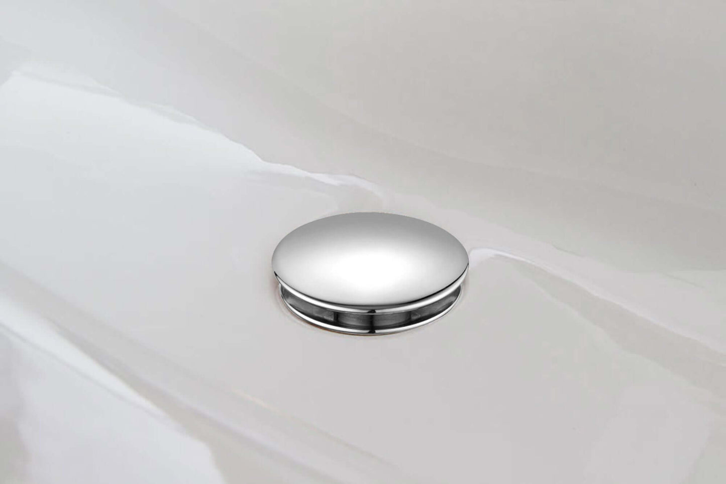 Buy Pop up basin waste round un-slotted - chrome Online UK | HOUSE OF ENKI