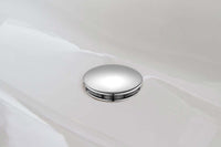 Pop up basin waste round un-slotted - chrome