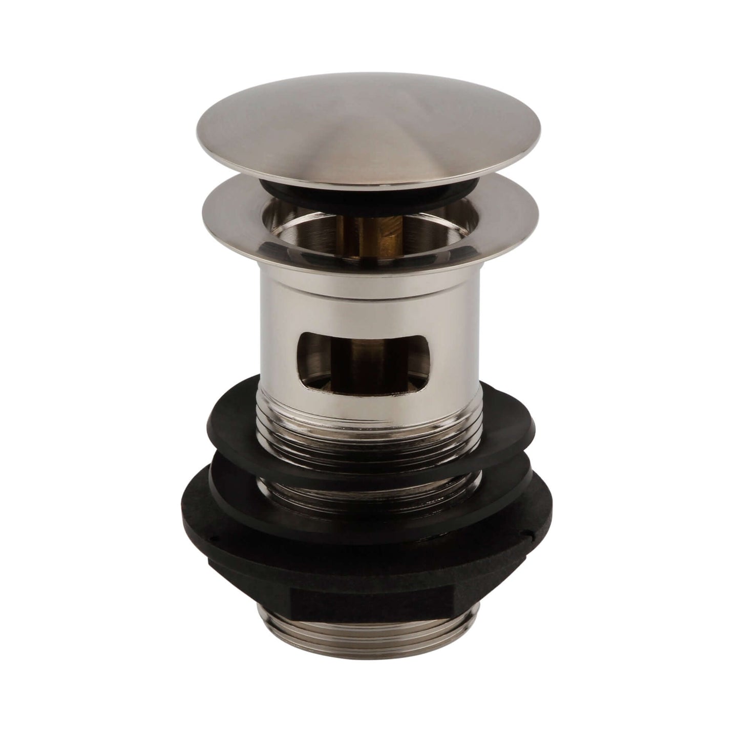 Buy Pop up basin waste round slotted - brushed nickel Online UK | HOUSE OF ENKI