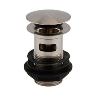 Buy Pop up basin waste round slotted - brushed nickel Online UK | HOUSE OF ENKI