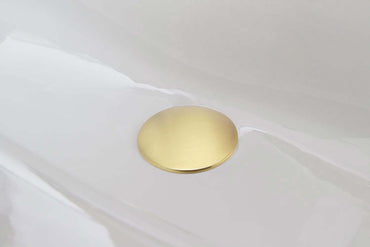 Buy Pop up basin waste round slotted - brushed brass Online UK | HOUSE OF ENKI