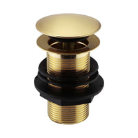Buy Pop up basin waste round unslotted - brushed brass Online UK | HOUSE OF ENKI