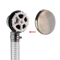 Buy Easy clean cut to size pipe bath sprung waste & overflow (bath thickness 5-15mm) - antique brass Online UK | HOUSE OF ENKI