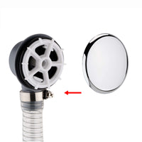 Buy Easy clean cut to size pipe bath sprung waste & overflow (bath thickness 5-15mm) - chrome Online UK | HOUSE OF ENKI