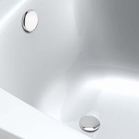 Buy Easy clean cut to size pipe bath sprung waste & overflow (bath thickness 5-15mm) - chrome Online UK | HOUSE OF ENKI