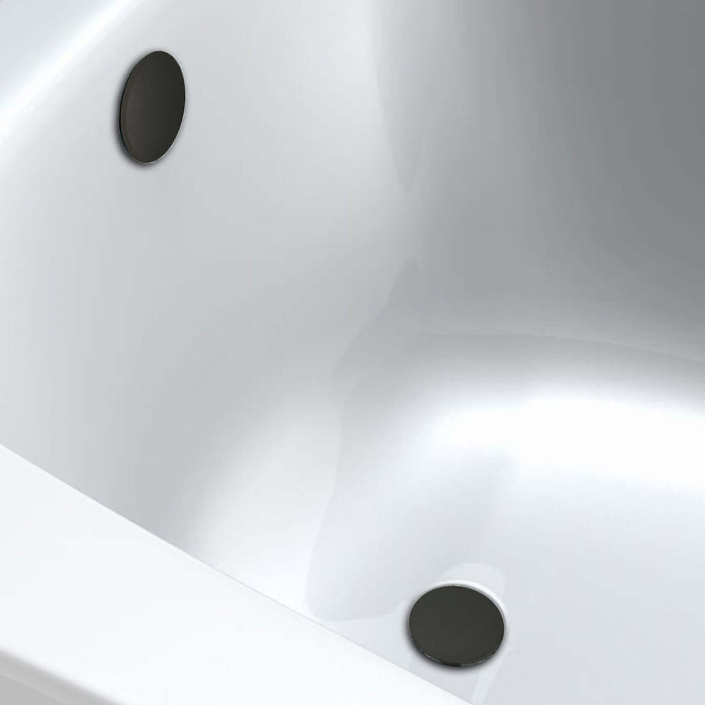 Buy Easy clean cut to size pipe bath sprung waste & overflow (bath thickness 5-15mm) - matt black Online UK | HOUSE OF ENKI