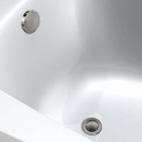 Buy Bath pop up waste with overflow suitable for 5-25mm bath thickness - brushed nickel Online UK | HOUSE OF ENKI