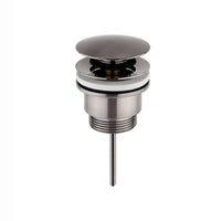 Buy Universal click clack or freeflow basin waste for sinks with or without overflow - gunmetal grey Online UK | HOUSE OF ENKI