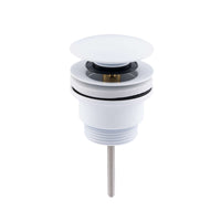 Pop up basin waste round universal - white