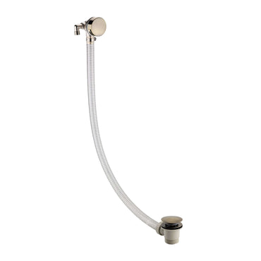 Buy Round freeflow bath filler with overflow and clicker waste - antique brass online UK