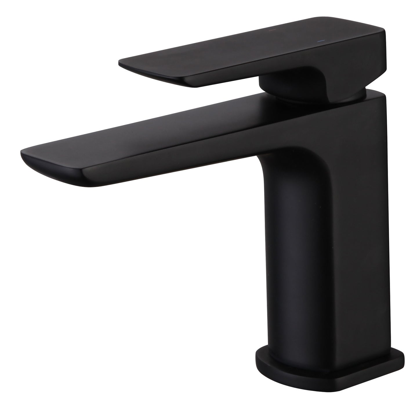 Delamere mono basin mixer with sprung waste - matt black (BT7058)