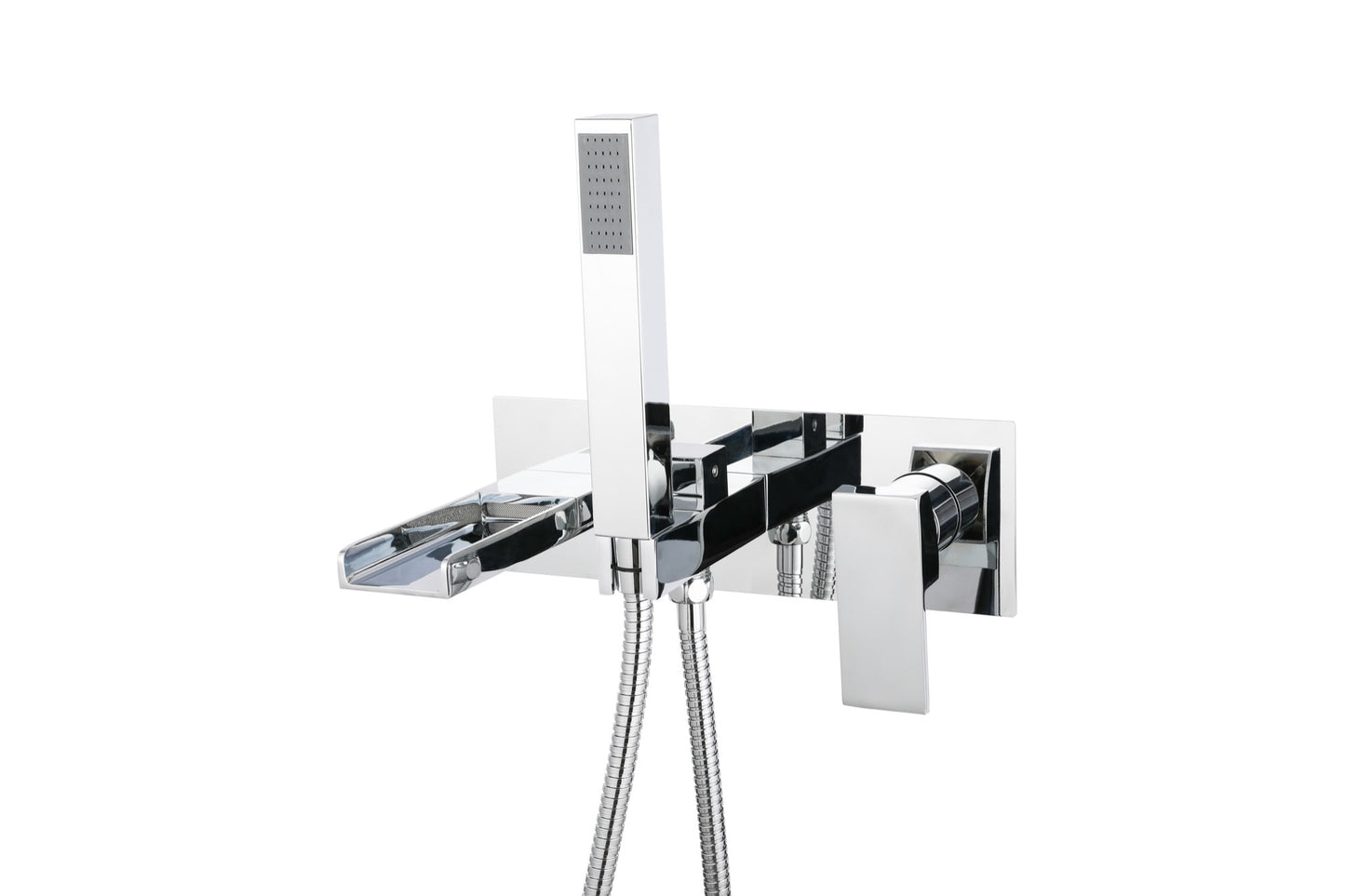 Zennor Wall Mounted Bath Shower - Chrome (BT8089)