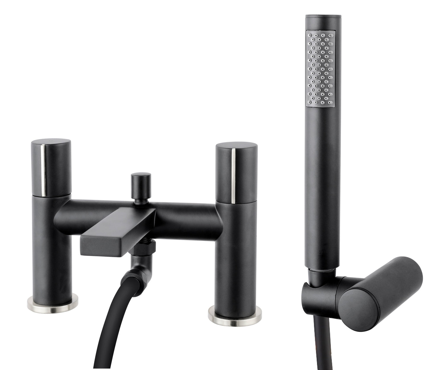 Delvin Deck Mounted BSM - Matt Black (BT8116)
