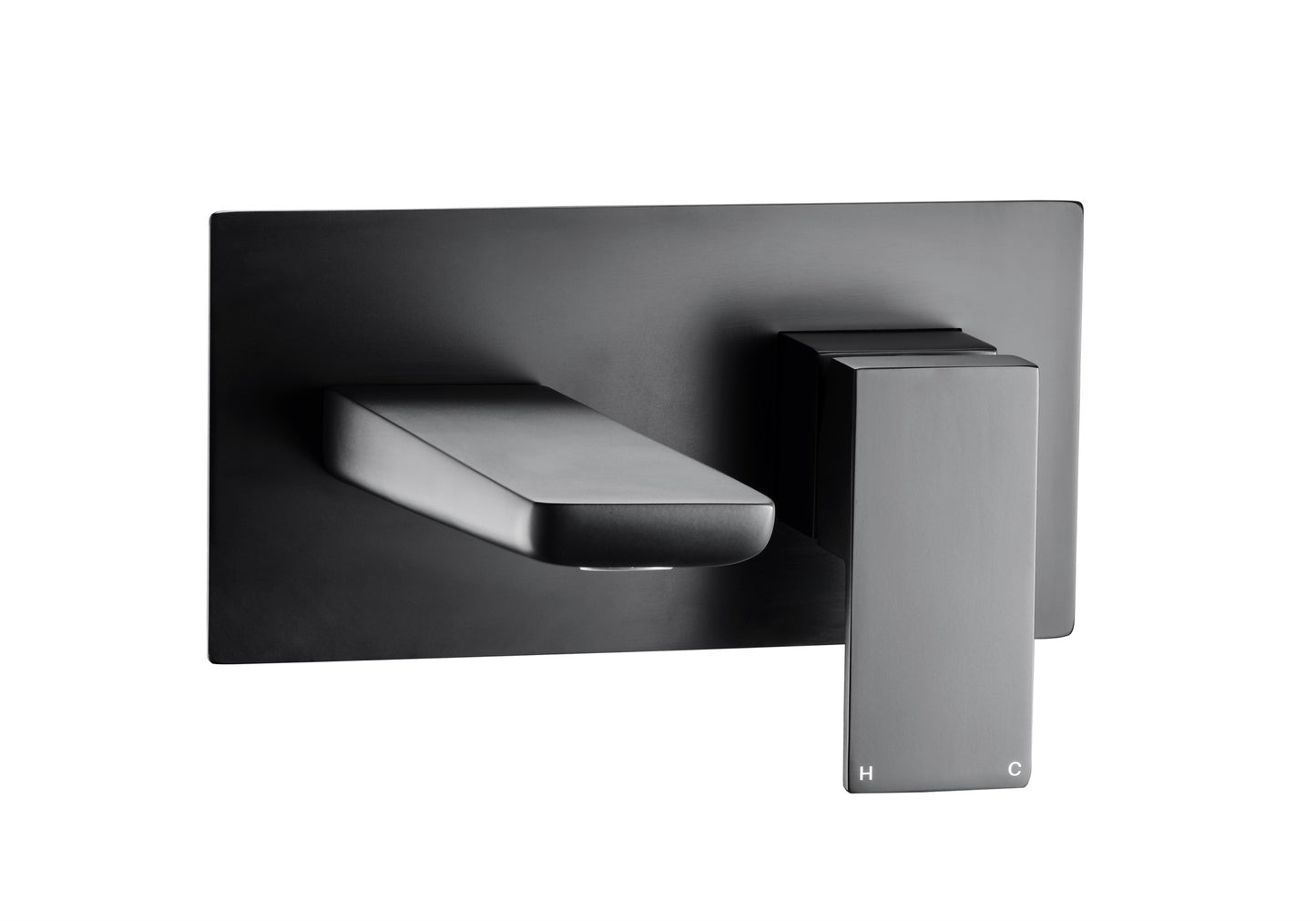 Harwich Wall mounted bath mixer - Matt Black (BT8170)