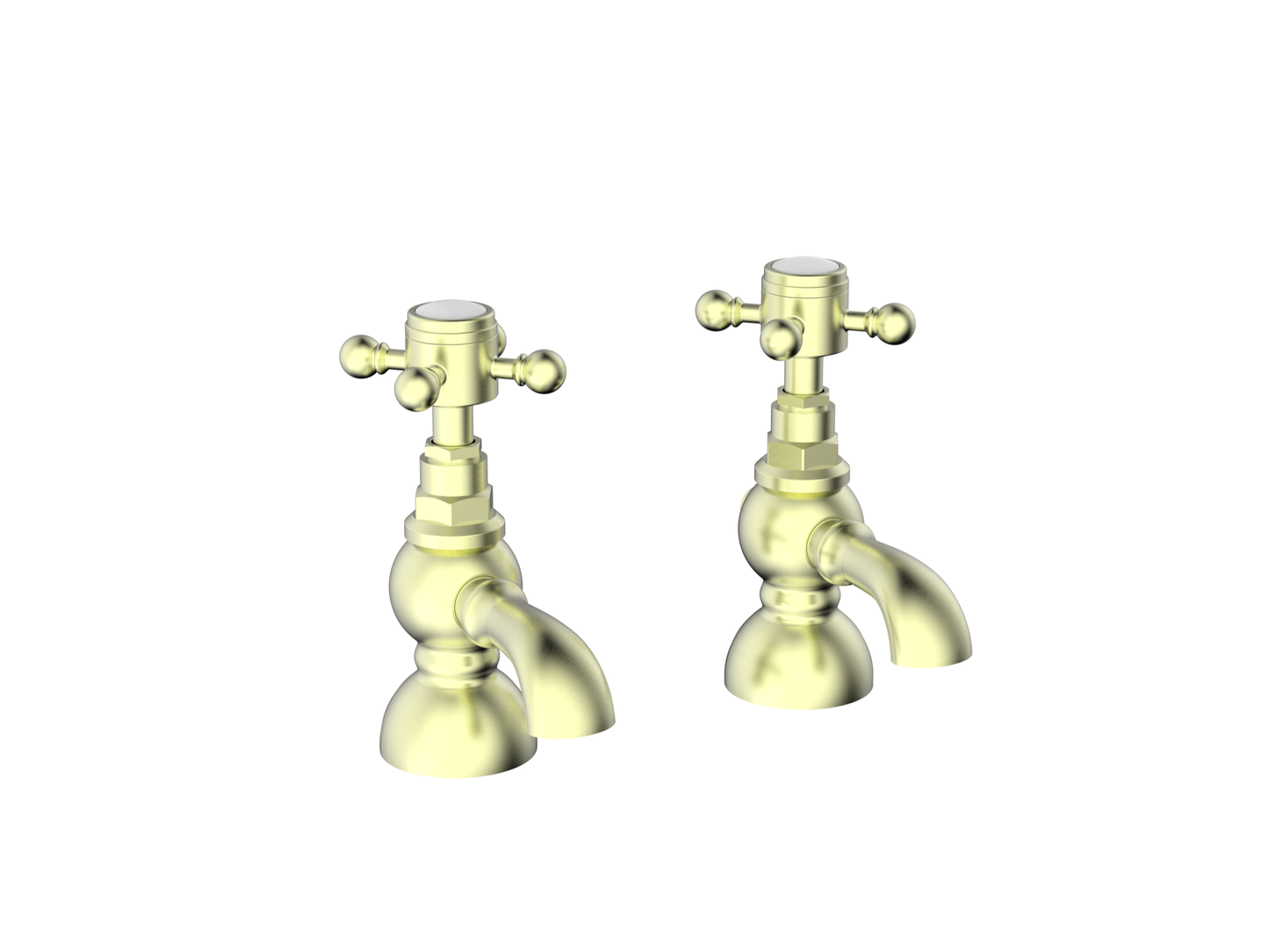Kingsford Basin Taps - Brushed Brass (BT8193)