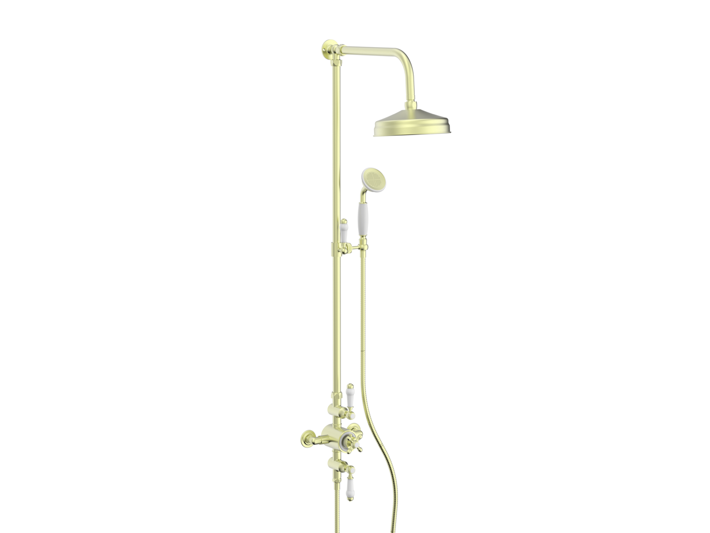 Traditional Thermostatic shower - Brushed Brass (BT8317)