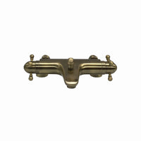 Buy Gallant traditional thermostatic bath shower bar mixer valve deck mounted with slider rail kit - antique brass Online UK | HOUSE OF ENKI