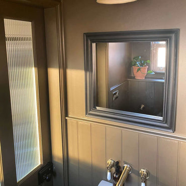 Buy Downton wall-mount basin mixer tap 3 hole with white ceramic levers - antique brass Online UK | HOUSE OF ENKI