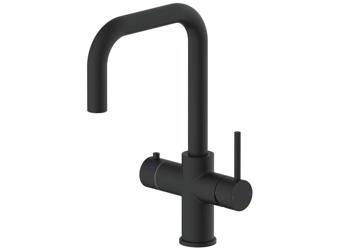 Etna 4-in-1 single lever boiler kitchen sink mixer - matt black (KT7010)