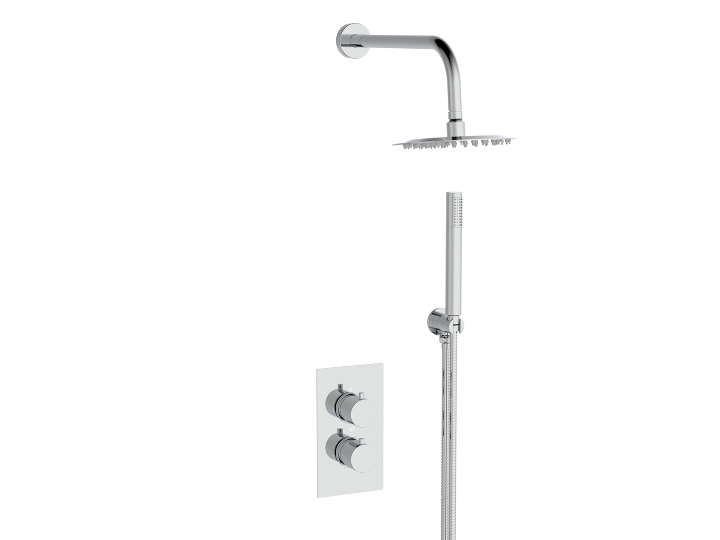 RD 2ways conceal shower with shower head and handset kits - Chrome (SH8011)