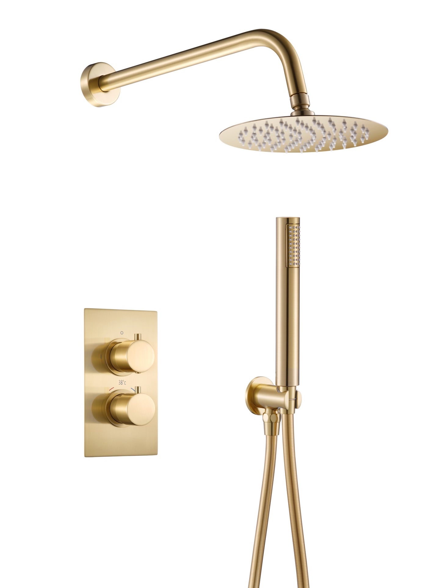 RD 2ways conceal shower with shower head and handset kits - Brushed Brass (SH8012)