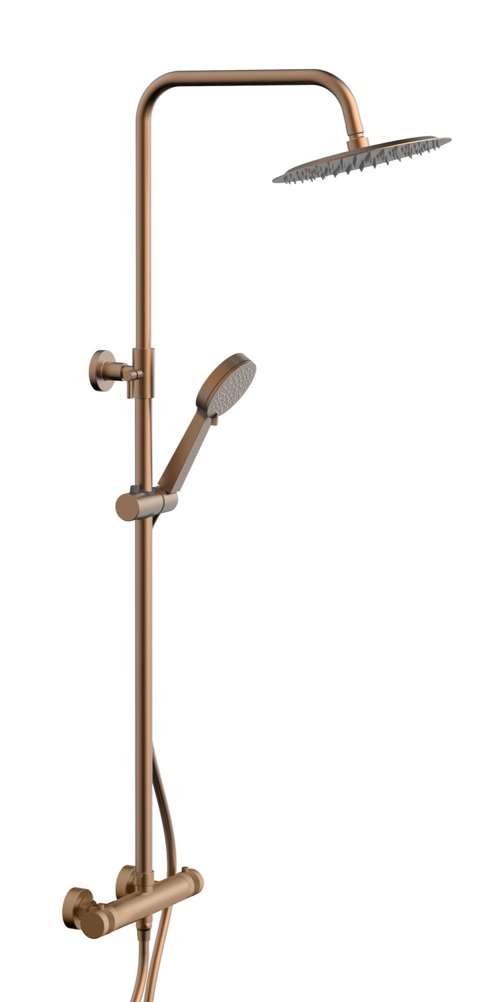 Kelso Thermostatic Shower Mixer With Riser Rail Kit - Bronze (SH8027)