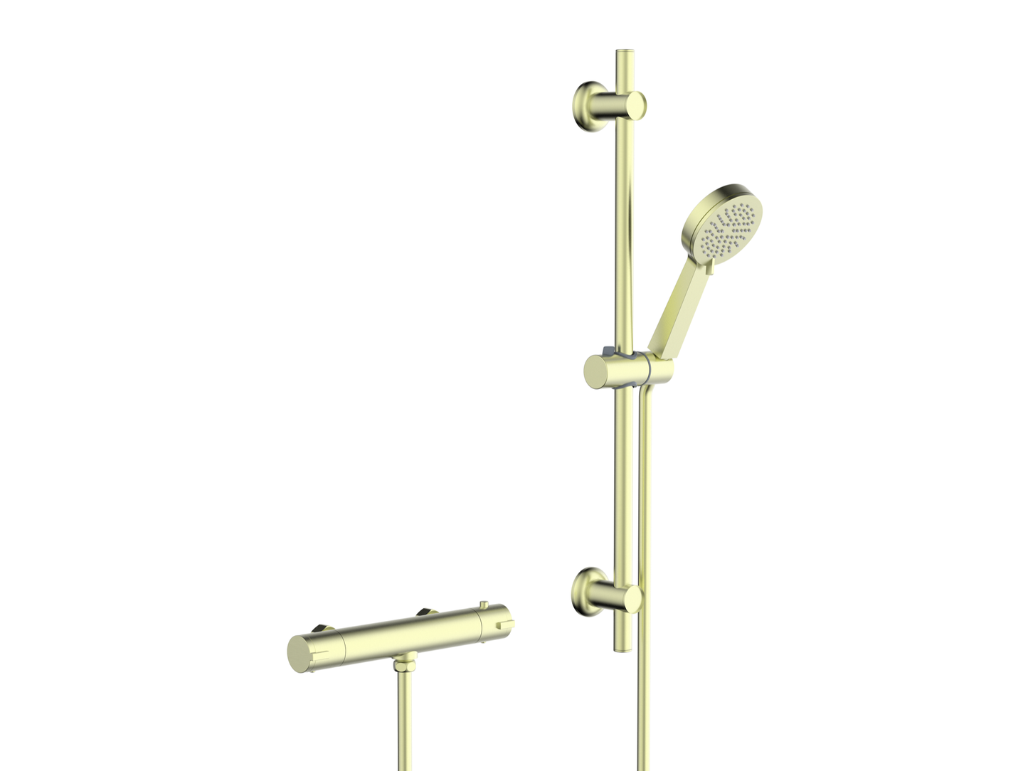 Malton Thermostatic shower mixer - Brushed Brass (SH8039)