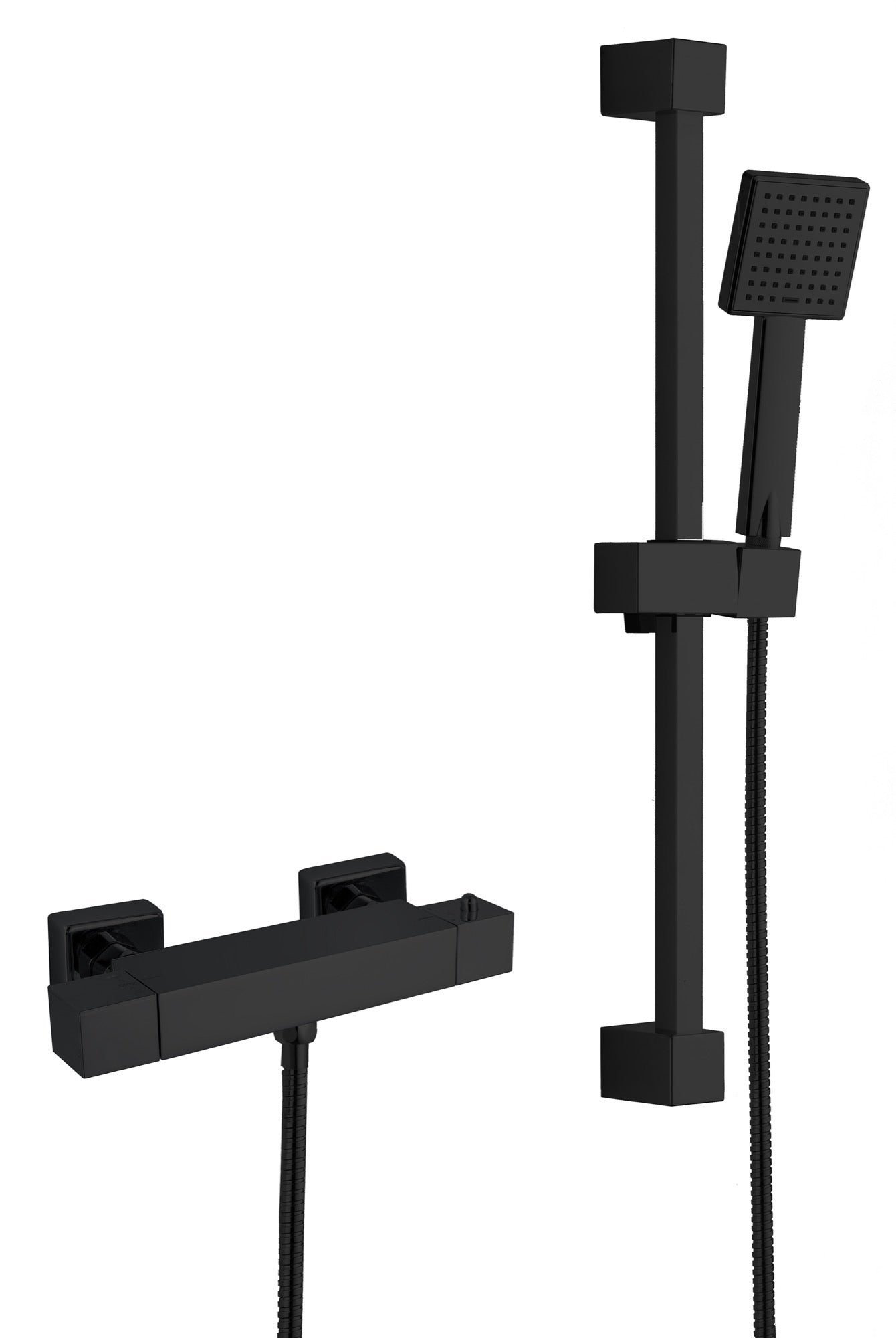 Malton Thermostatic Shower Mixer Valve - Matt Black (SH8132)