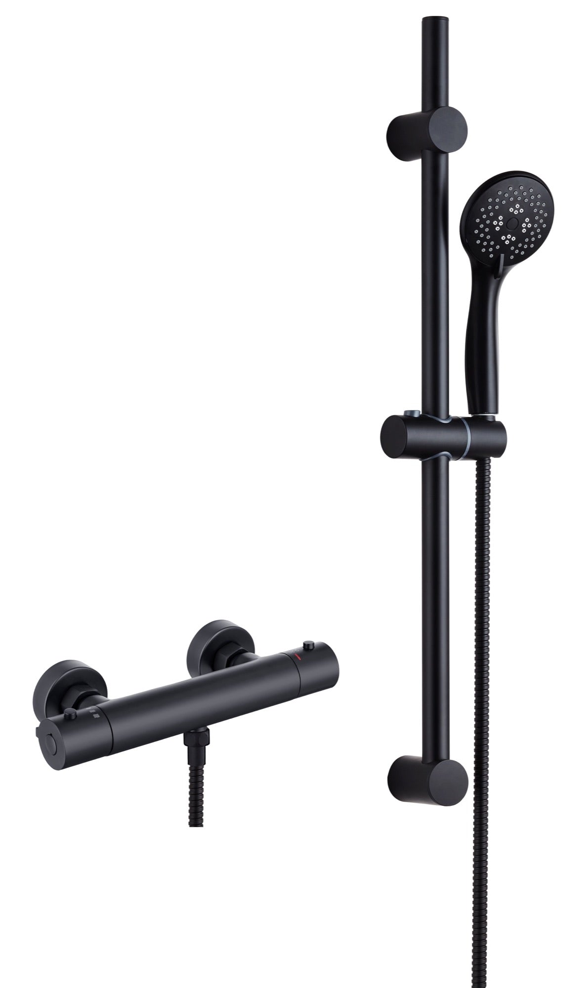 Malton Thermostatic Shower Mixer Valve - Matt Black (SH8139)