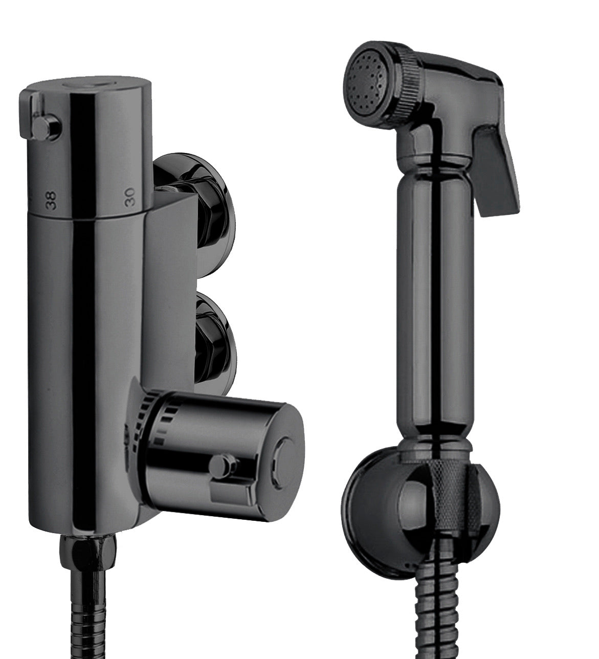 Shattaf Douche With Mini - Gunmetal Grey (SH8207)