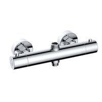 Buy Dune contemporary two outlet 3/4" and 1/2" thermostatic bar shower mixer valve - chrome Online UK | HOUSE OF ENKI