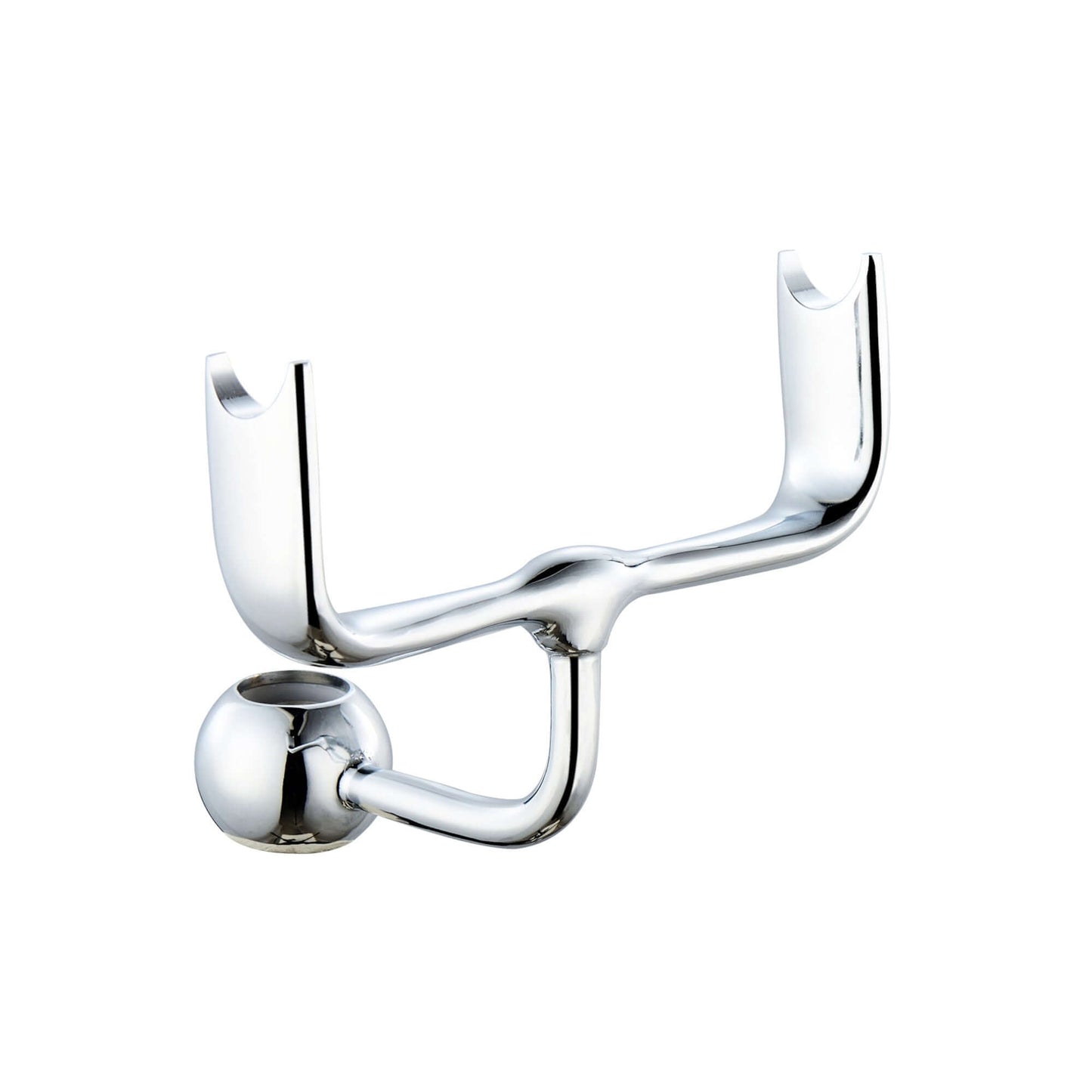 Buy Telephone style rigid riser bracket for shower heads solid brass - chrome Online UK | HOUSE OF ENKI