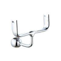 Telephone style rigid riser bracket for shower heads solid brass - chrome - Showers