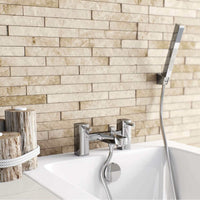 Buy Stella bath shower mixer tap + basin mixer tap pack - chrome Online UK | HOUSE OF ENKI