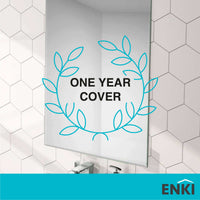 Buy Horizon Rectangular frameless mirror beveled edge (400 x 600mm) Online UK | HOUSE OF ENKI