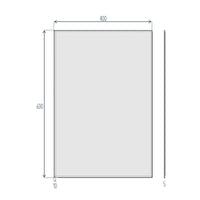 Horizon frameless mirror beveled edge 400 x 600mm - rectangular - Accessories