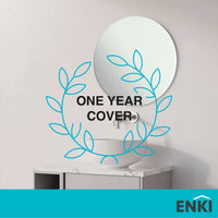 Horizon frameless mirror beveled edge 400mm - round - Accessories